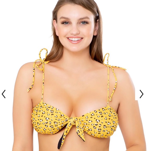Reversible Leopard Print Knot Front Bikini Set - Picture 5 of 6